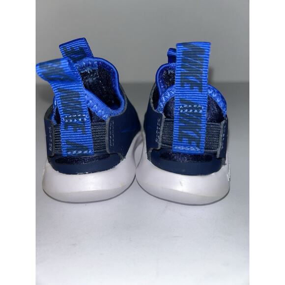 Nike Flex Runner Blue White Toddler Slip On Shoes AT4665-407 Size 2C - Picture 5 of 7